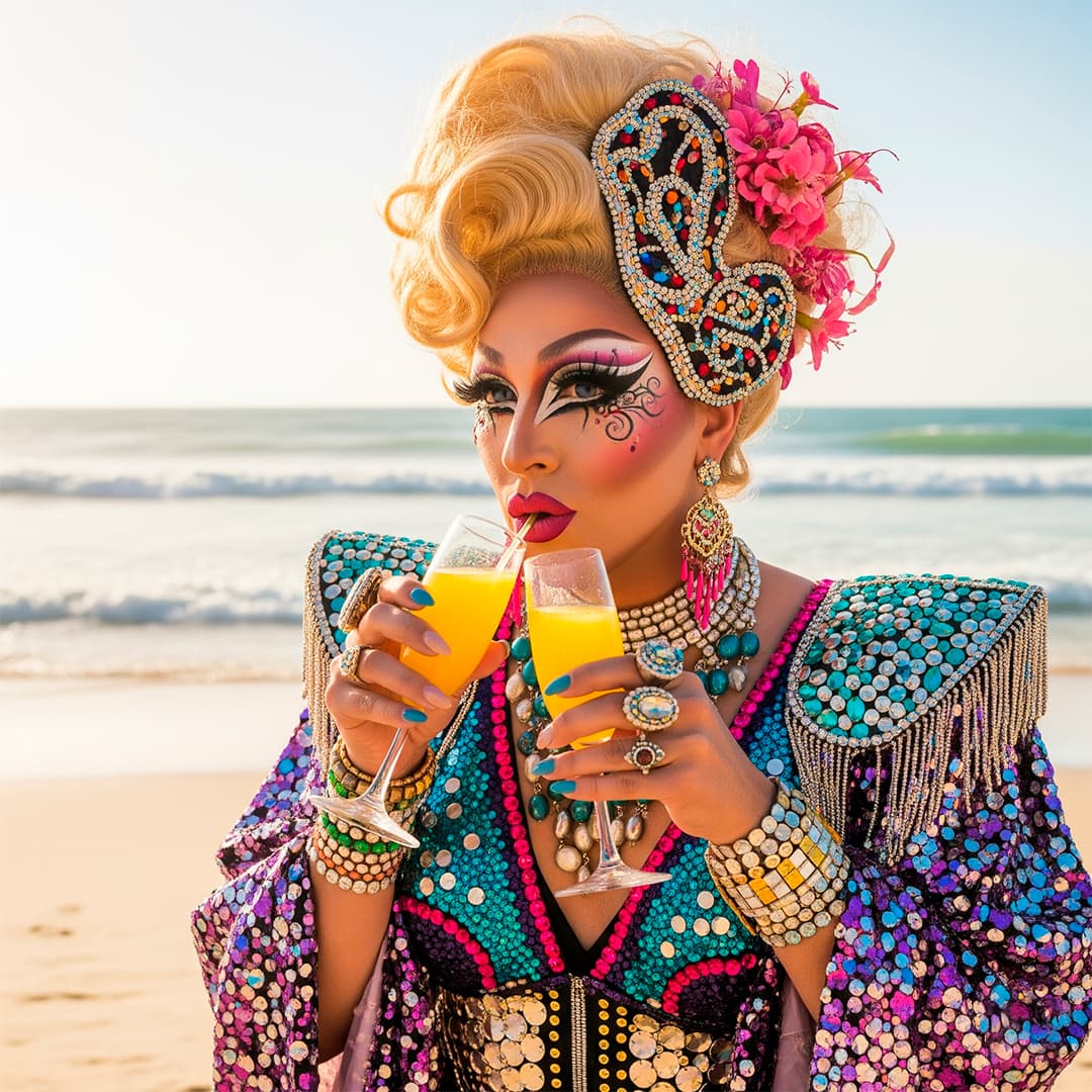 Hop-On, Hop-Off: Drag Show Brunch, Unlimited Mimosas & Beach Party Experience